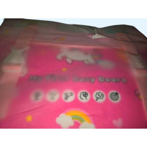 Tri-Fold Pink Unicorn My First Busy Board For Early Education 12M+ STEM Learning - Picture 3 of 6